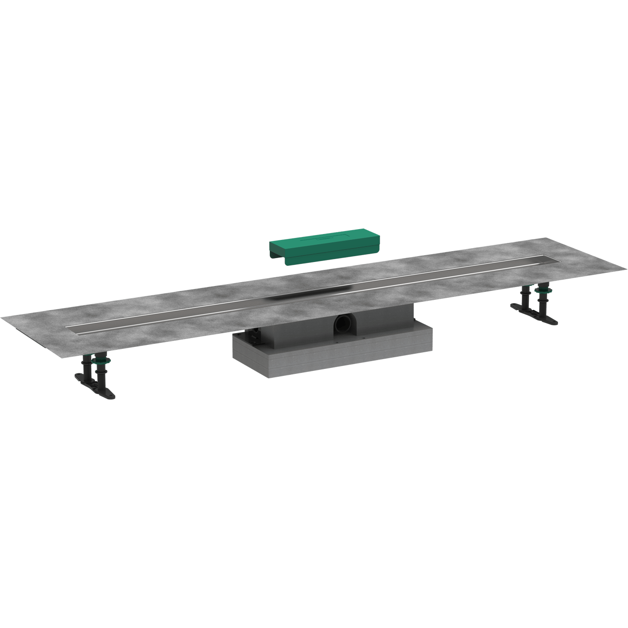 Hansgrohe uBox Flat Installationset für Duschrinne 120cm Für Raindrain Match ou Rock