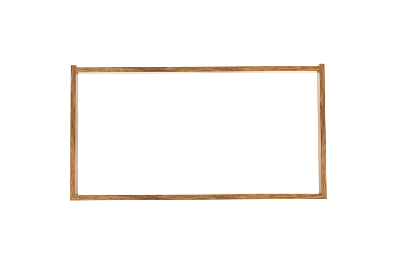 Balmani Lucida socle pour meuble sous-lavabo teck 90 x 55 cm