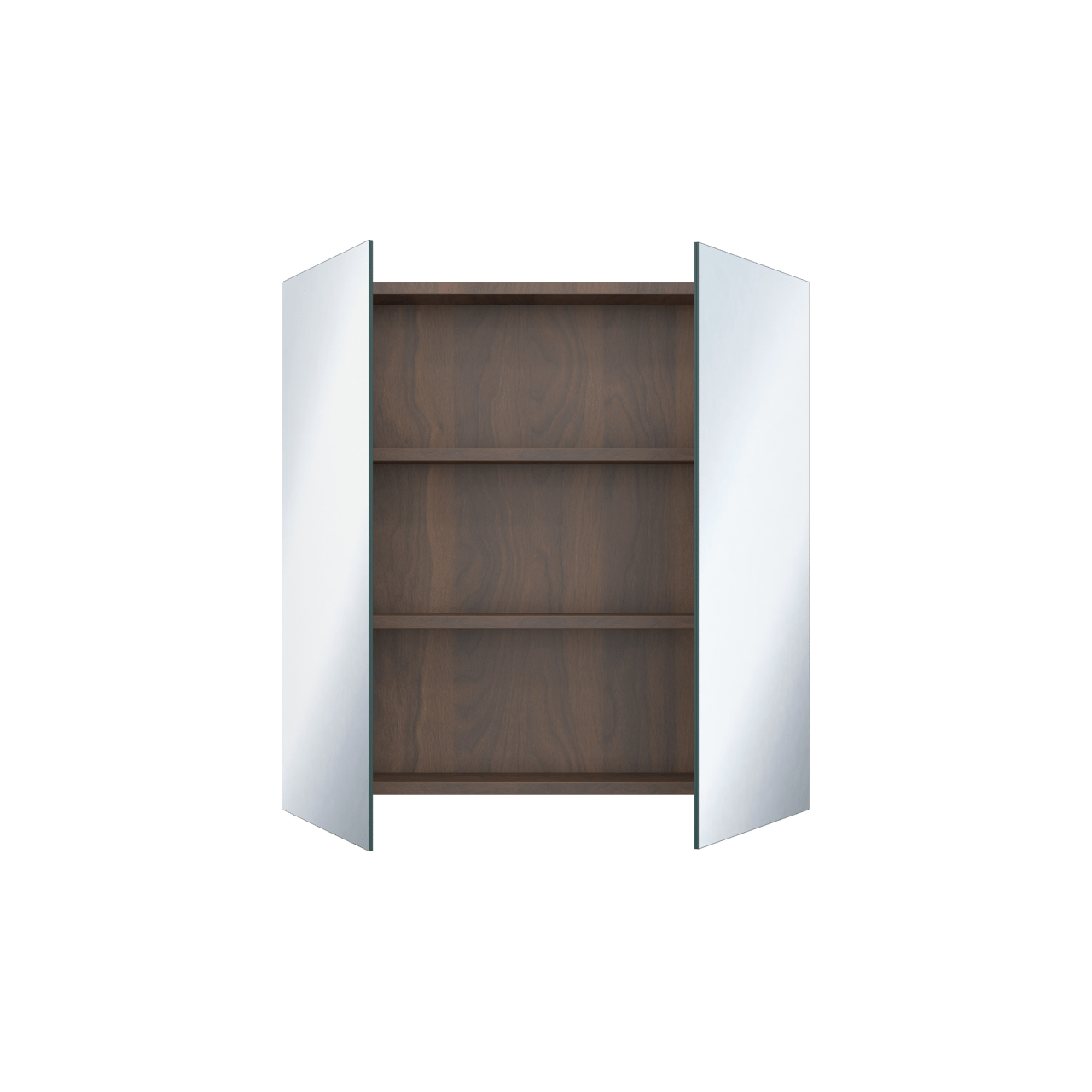 Storke Reflecta Spiegelschrank Bad: 75 x 75 cm, Nussbaum