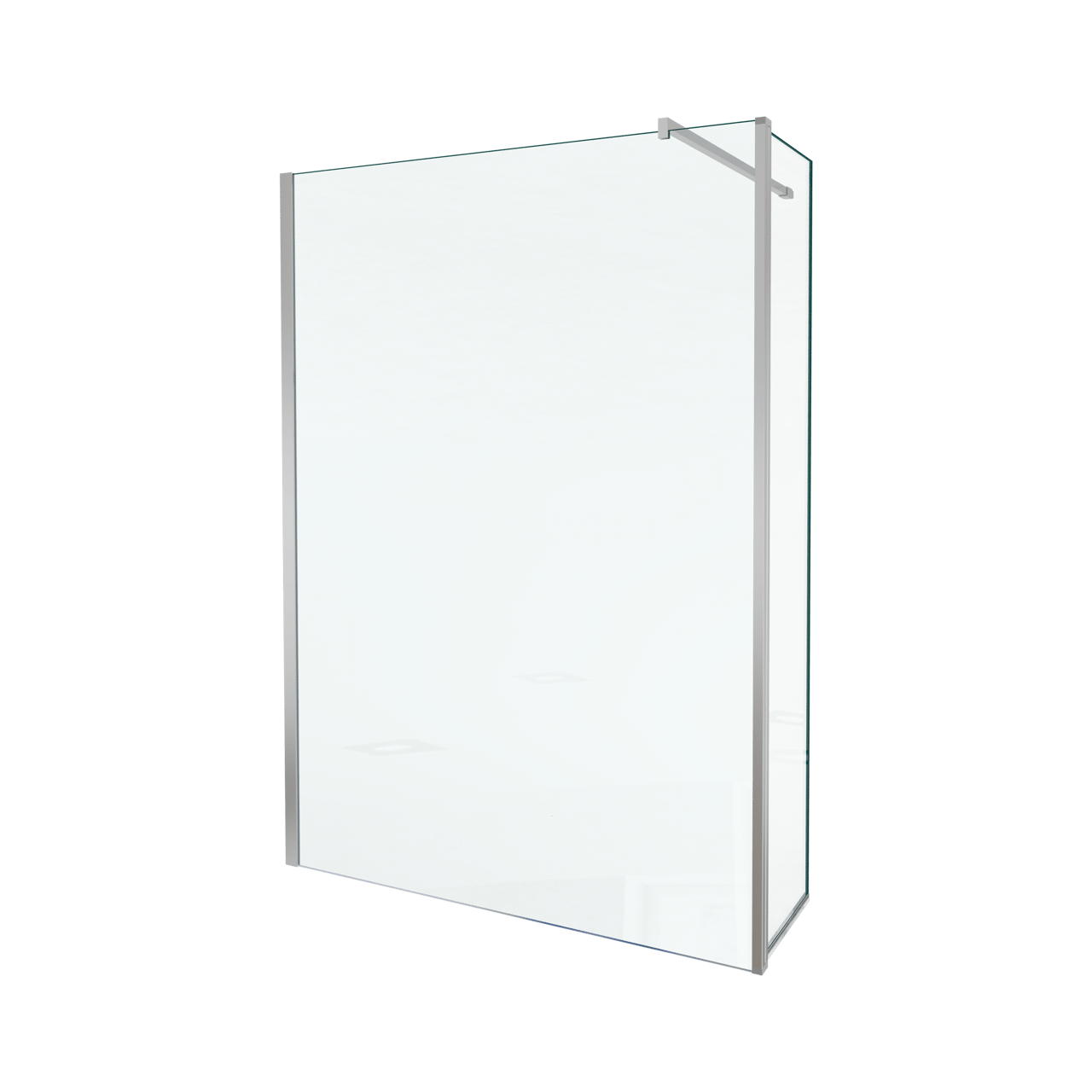 Balmani Move inloopdouche met beweegbare zijwand 140 x 200 cm helder glas glanzend chroom profiel