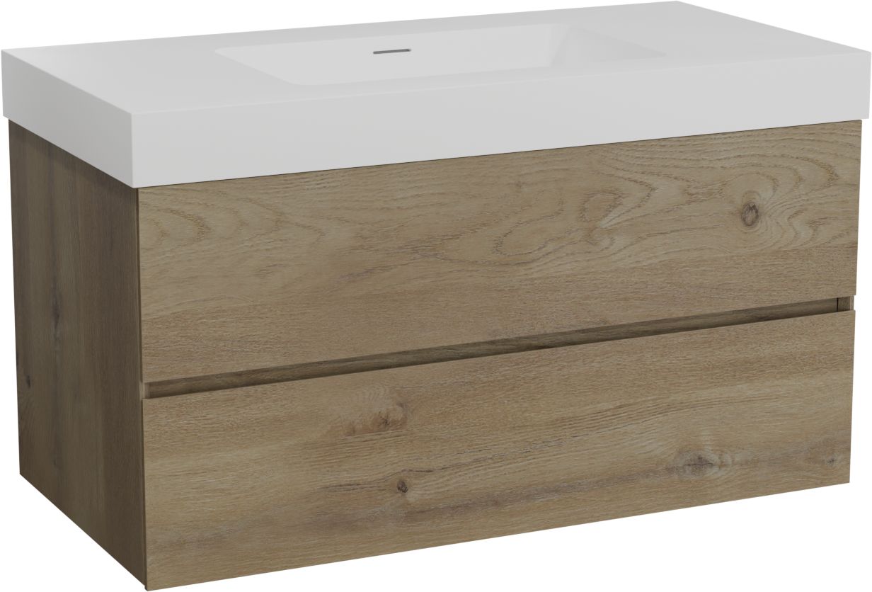 Storke Edge badkamermeubel met Mata High wastafel