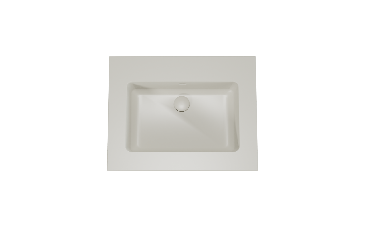 Storke Diva plan simple top solid soie grise matte 65 x 52 cm