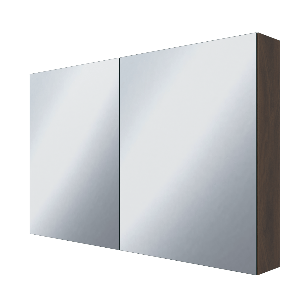 Storke Reflecta Spiegelschrank Bad: 120 x 75 cm, Nussbaum