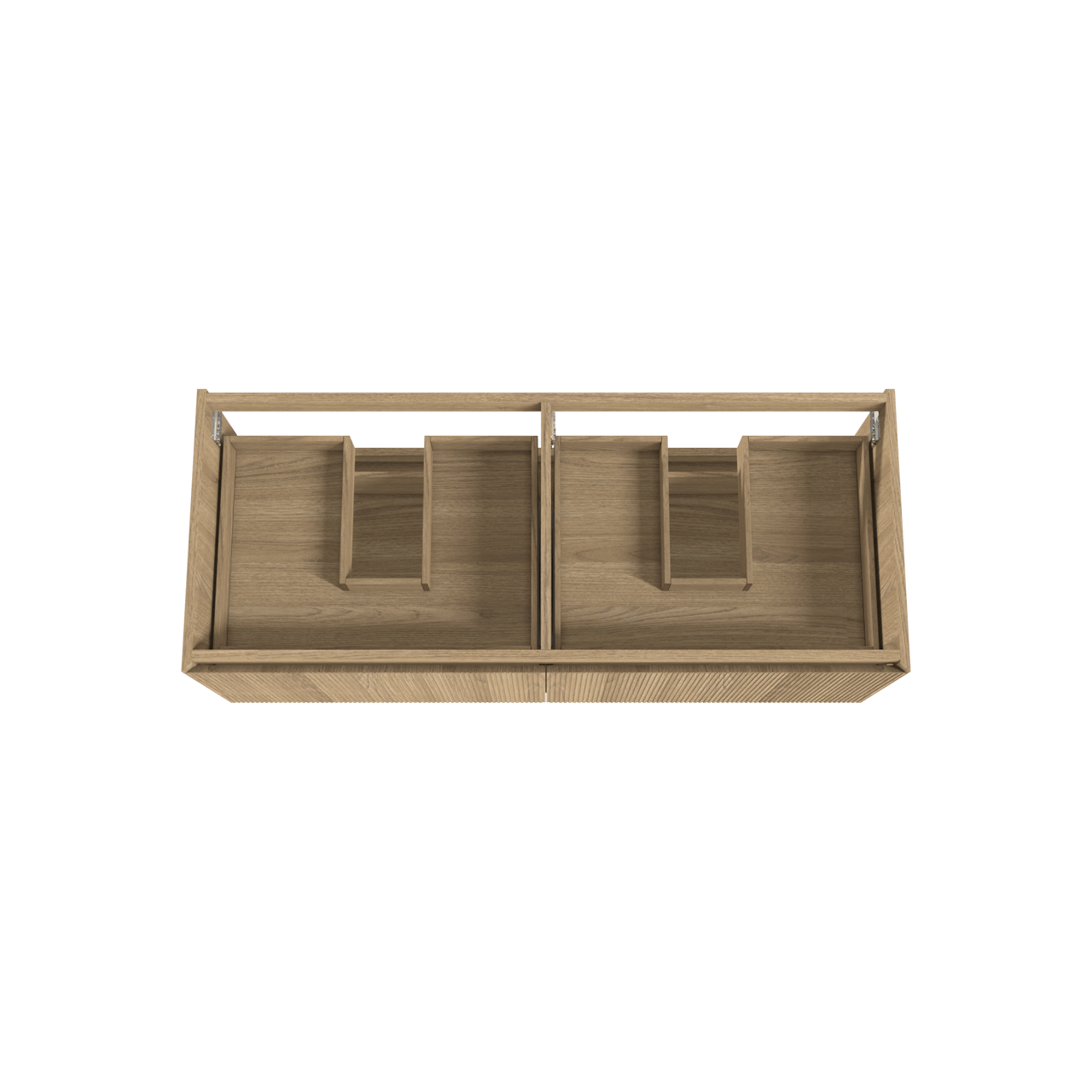 Balmani Fila zwevende wastafelonderkast 135 x 55 cm fineer naturel eiken 4 lades