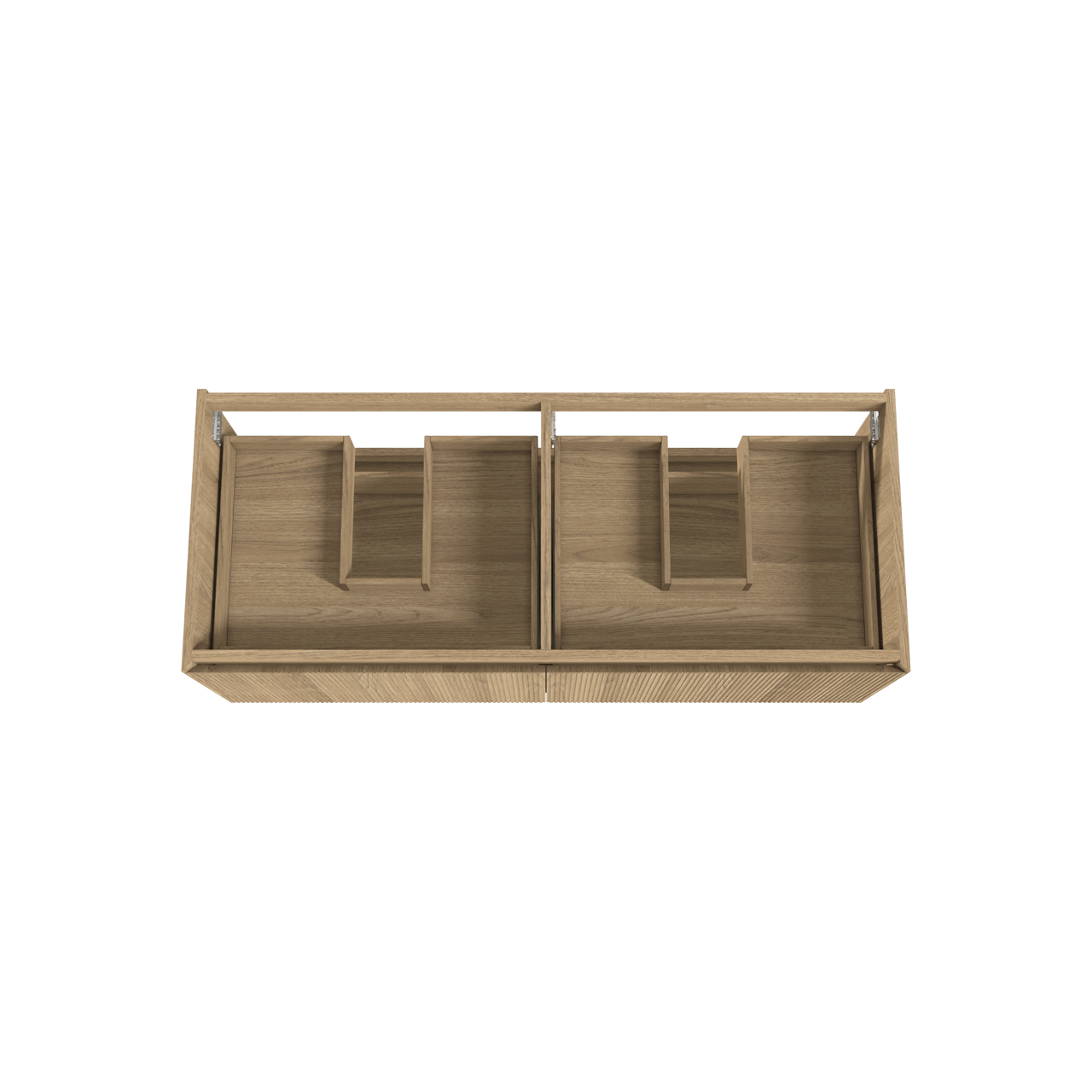 Balmani Fila meuble sous-lavabo suspendu 135 x 55 cm placage chêne naturel 4 tiroirs