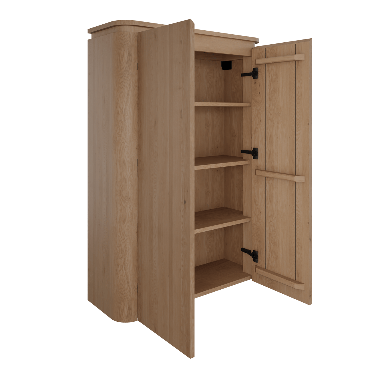 Balmani Moon zwevend badkamerkast naturel eiken 90 x 32 x 130 cm