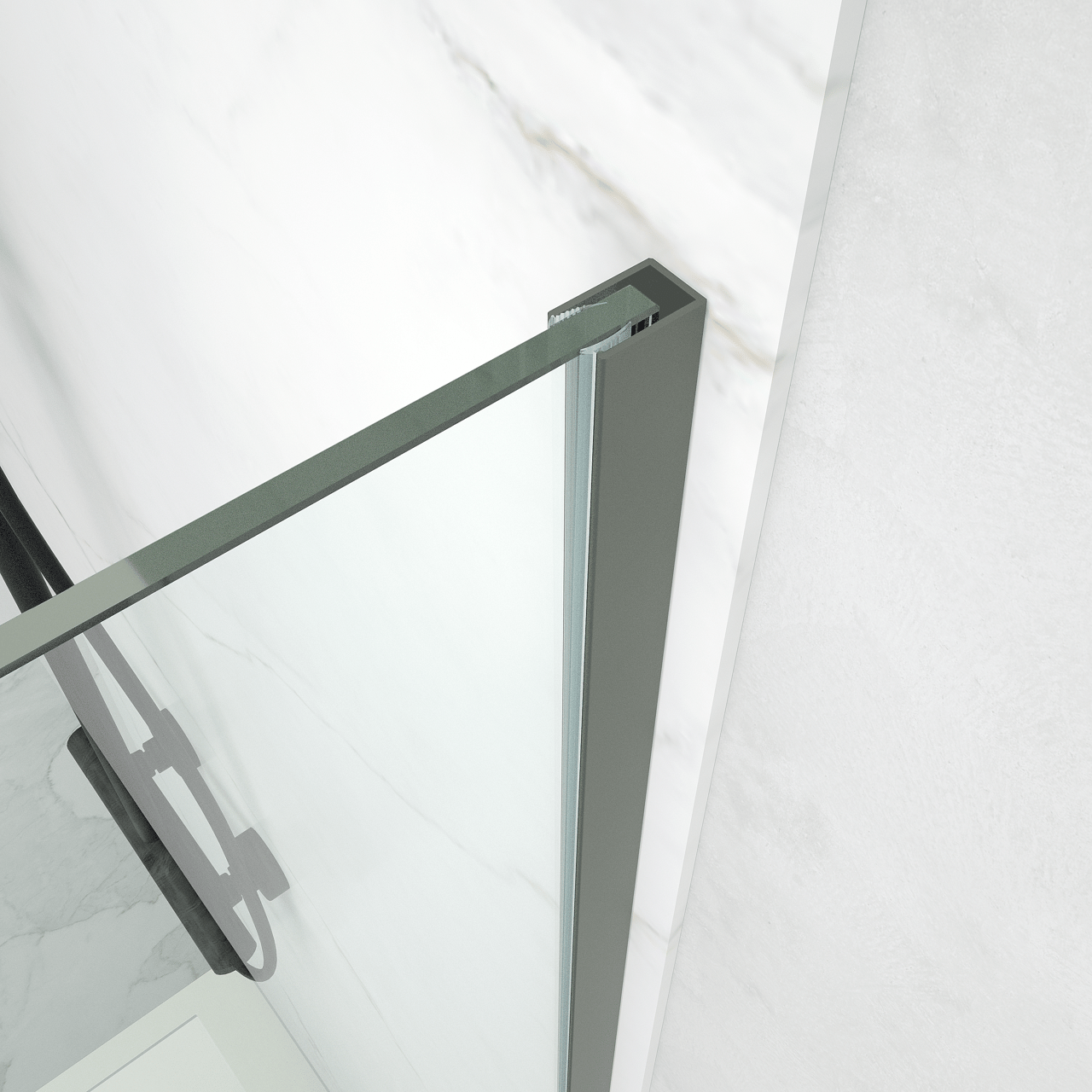 Balmani Modular Wandprofil 2,3 x 200 cm Stein Grau