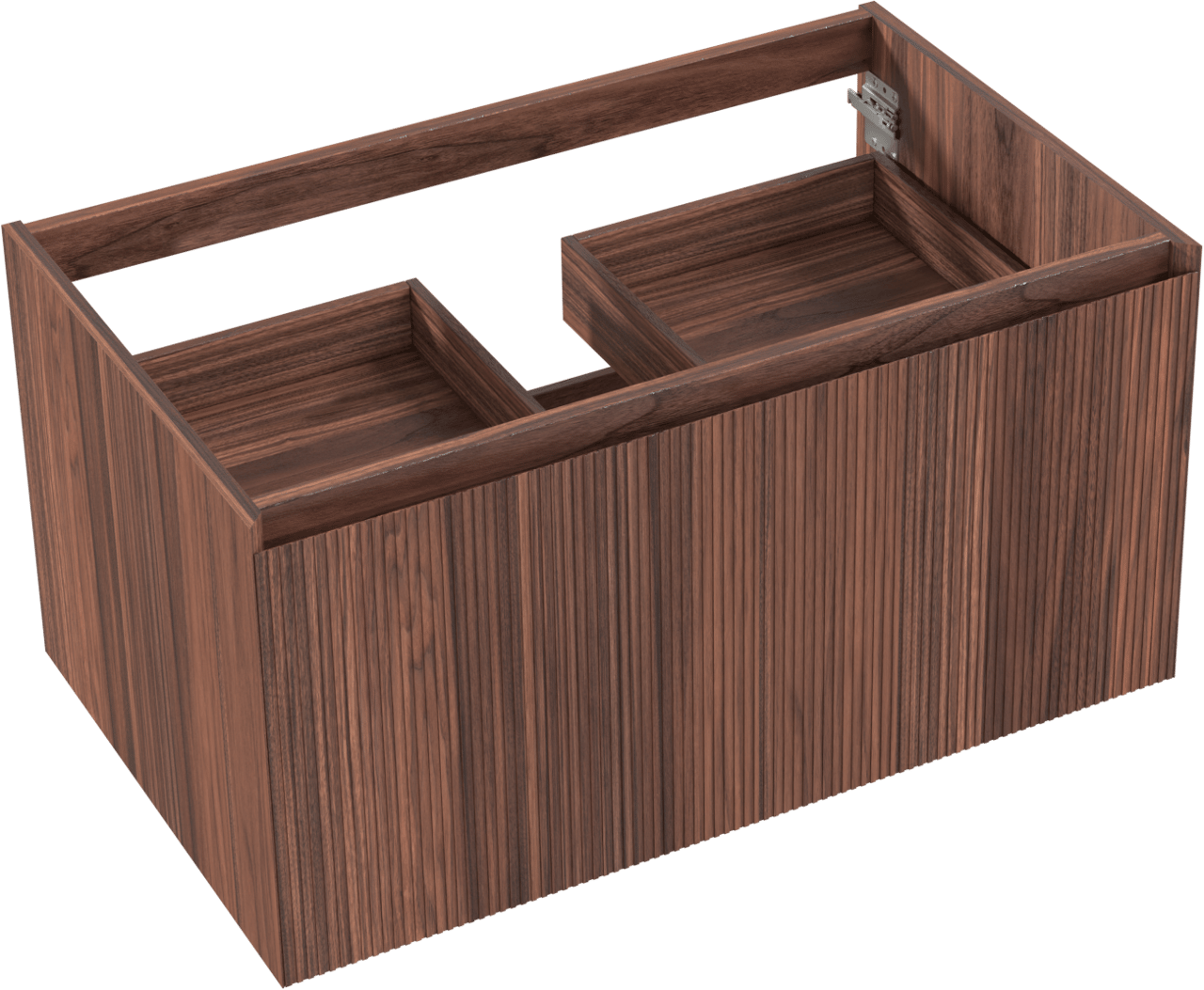 Balmani Fila zwevende wastafelonderkast 90 x 55 cm fineer notelaar 2 lades