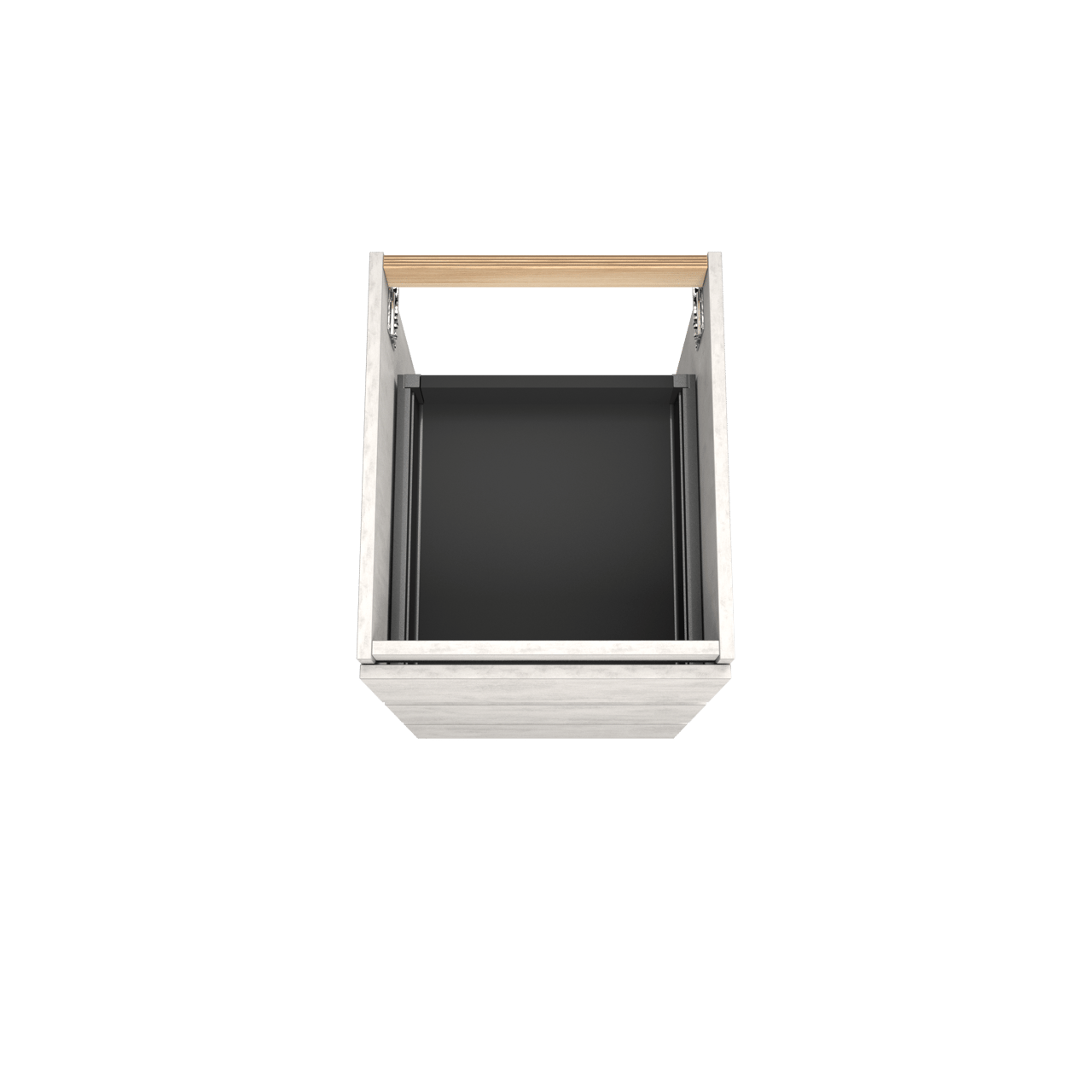 Balmani Lucida meuble sous-lavabo a poser 45 x 55 cm béton gris argent 3 tiroirs