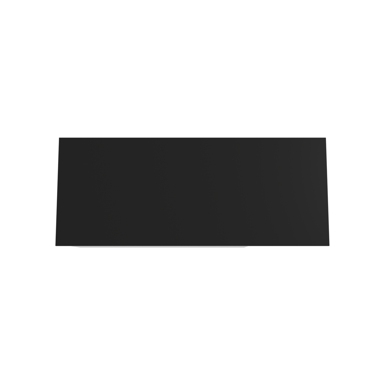 Storke Edge zwevend badkamermeubel 130 x 52 cm mat wit met Panton enkel of dubbel tablet in gepoedercoate mdf mat zwart