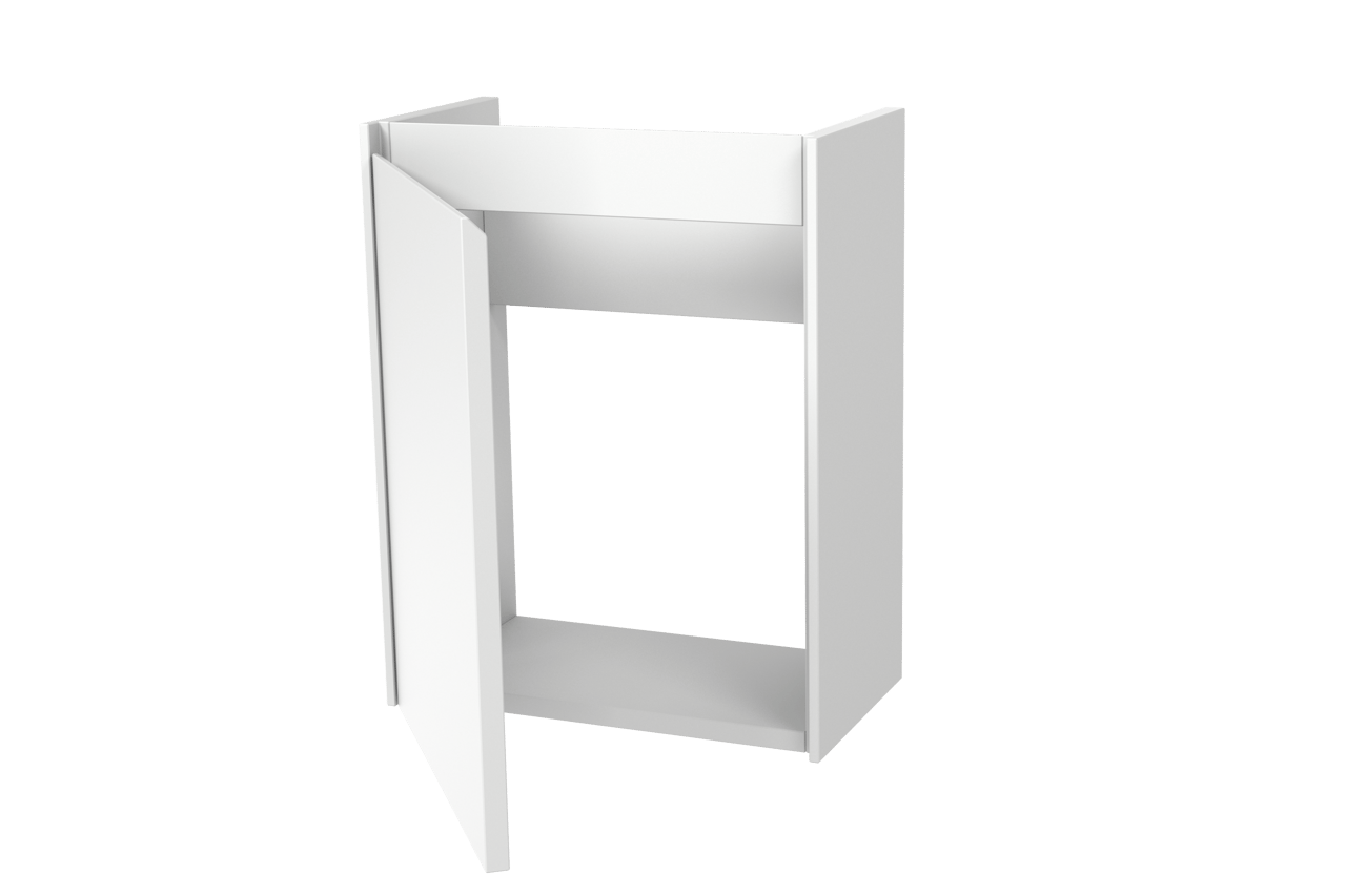 Storke Edge meuble wc suspendu 40 x 22 cm blanc mat avec Fina lavabo en quartz mat