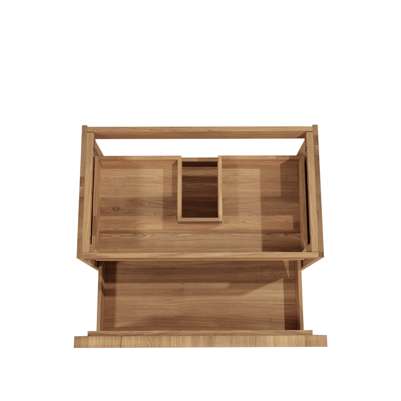 Balmani Forma meuble sous-lavabo suspendu 90 x 55 cm teck 2 tiroirs