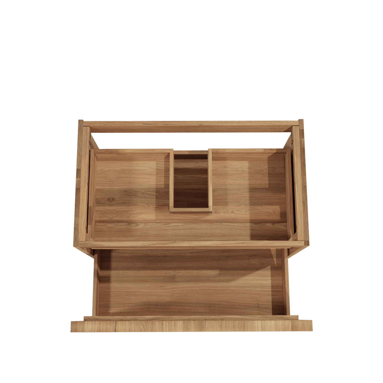 Balmani Forma meuble sous-vasque suspendu 90 x 55 cm teck 2 tiroirs