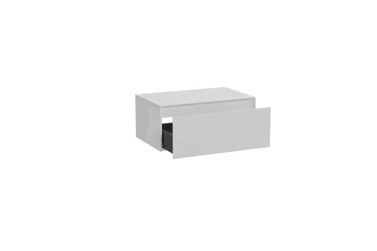 Storke Edge Modulo meuble sous-lavabo suspendu 75 x 48 cm blanc brillant 1 tiroir