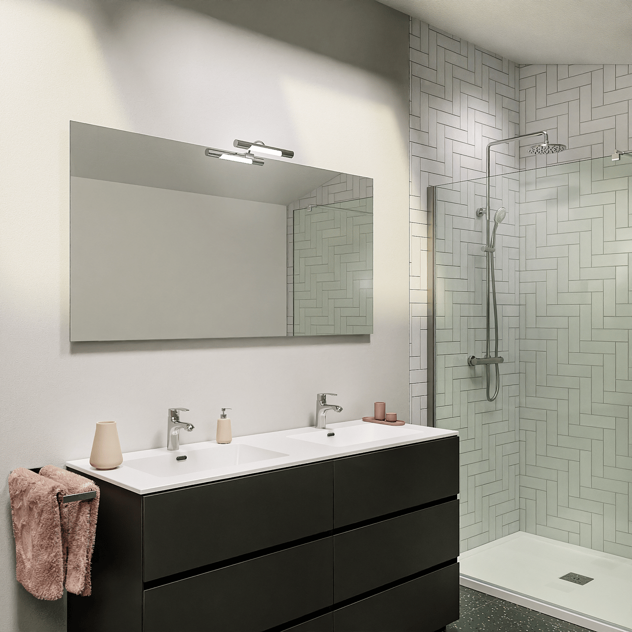 Storke Soto Badspiegel: Rechteckig, 150 x 75 cm