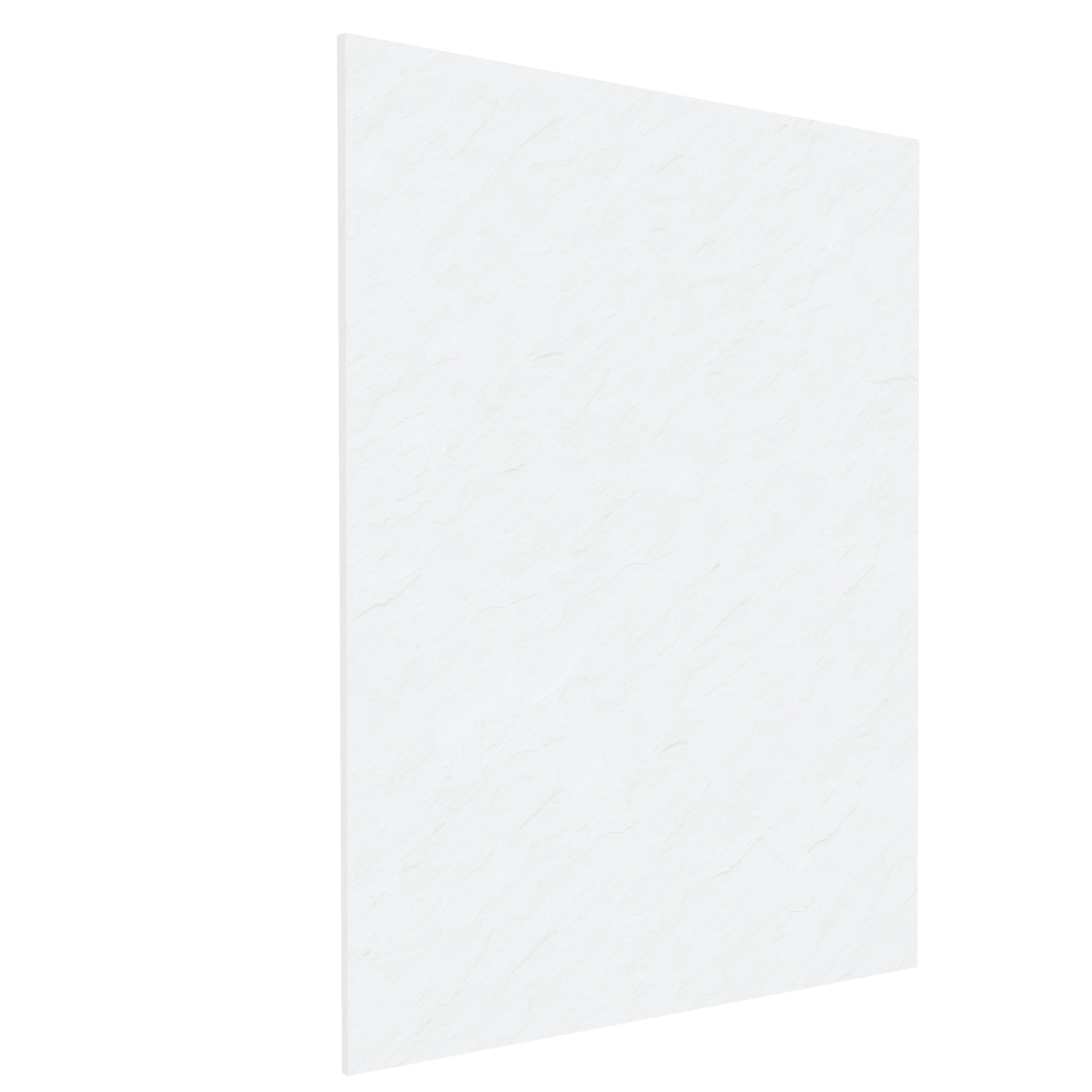 Balmani Zeno douchewandpaneel 160 x 220 cm composietmarmer mat wit leisteenstructuur