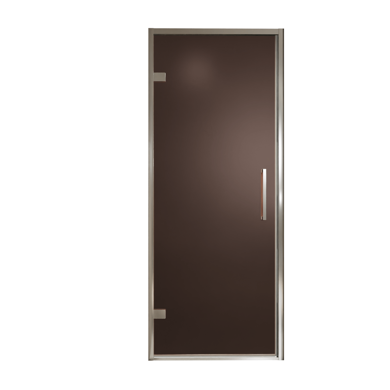 Balmani Senses Design douche draaideur links 90 cm x 210 cm Brons glas, Chroom profielen