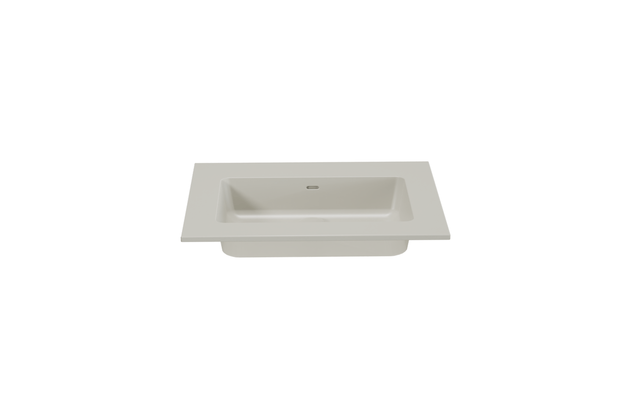 Storke Diva Einzelwaschtisch matt seidengrau Top Solid Seidengrau Matt 65 x 52 cm