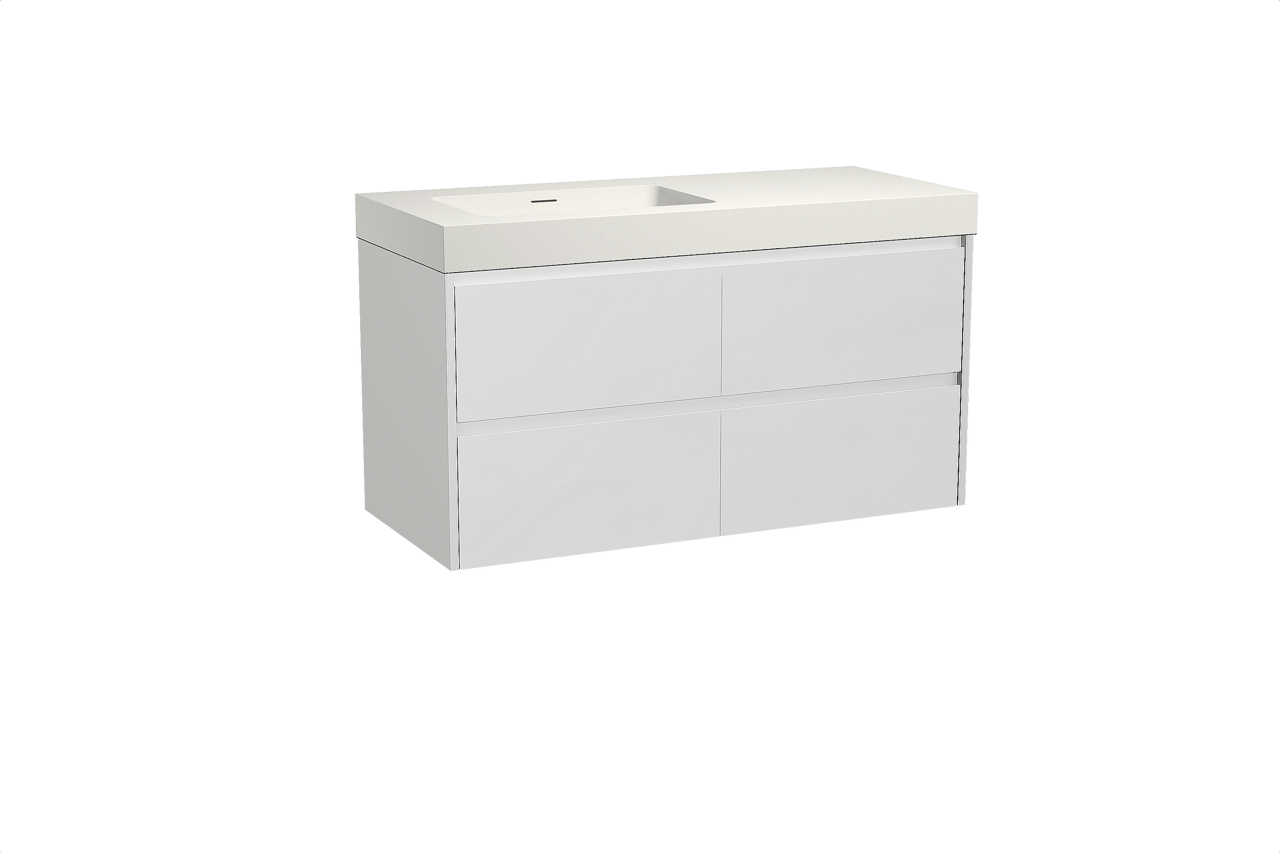 Storke Seda meuble salle de bains avec plan vasque Mata High