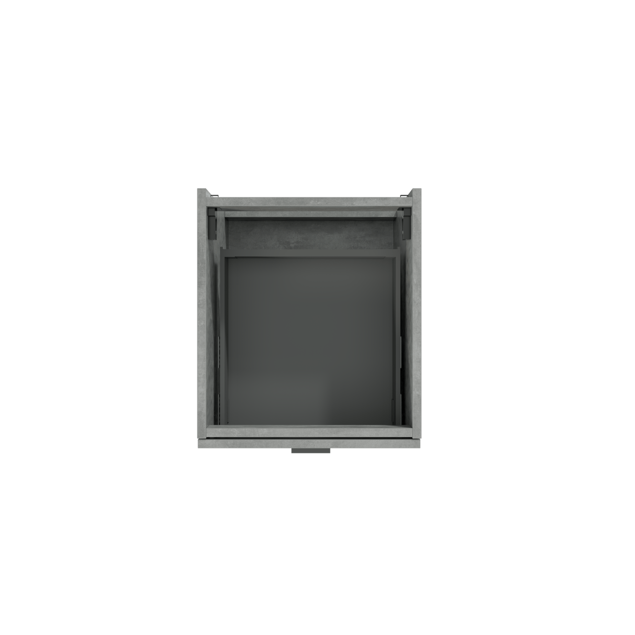 Artis concrete grey basin cab. 2 drawers 45cm