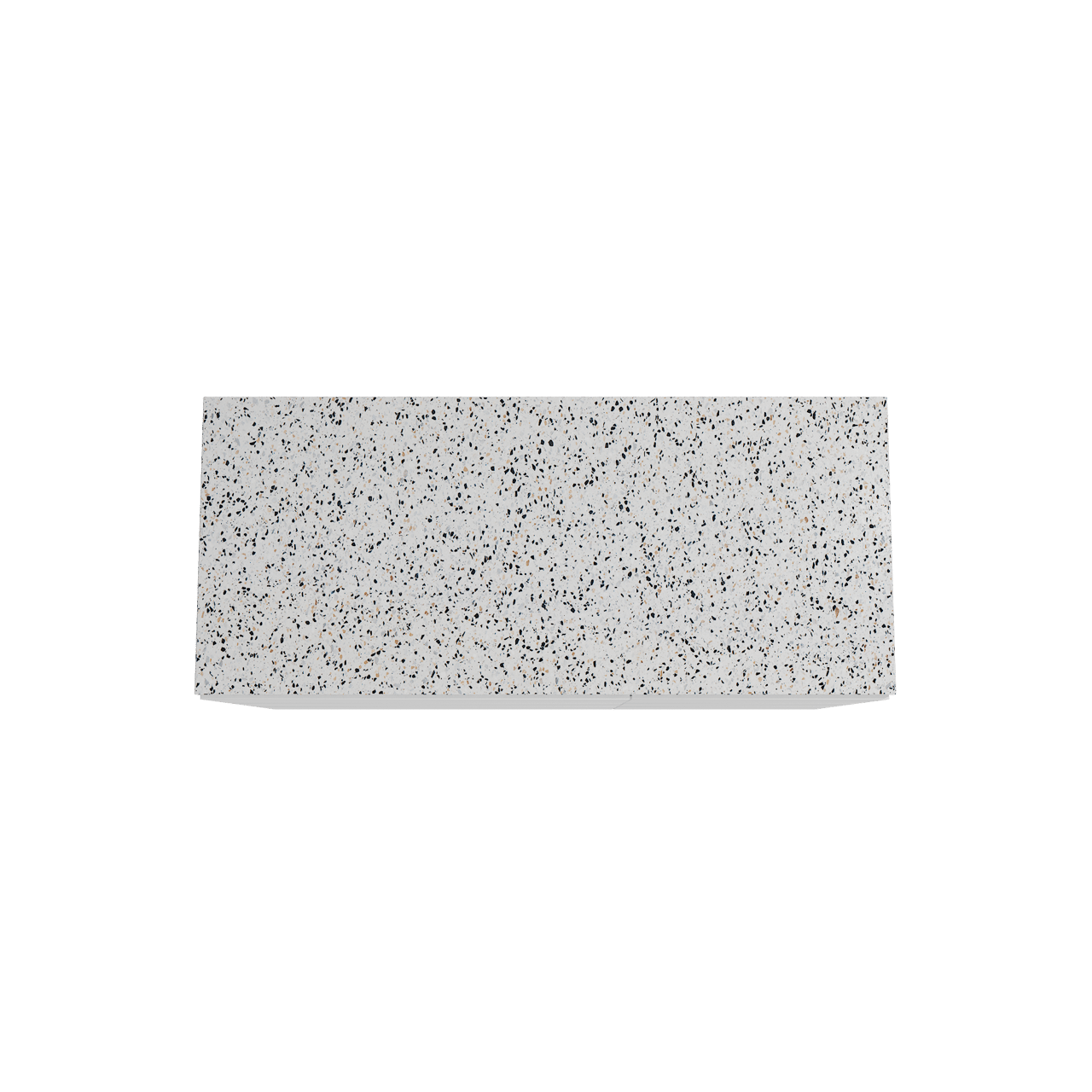 Storke Edge staand badmeubel 120 x 52 cm mat wit met Tavola enkel of dubbel wastafelblad in mat wit/zwart terrazzo