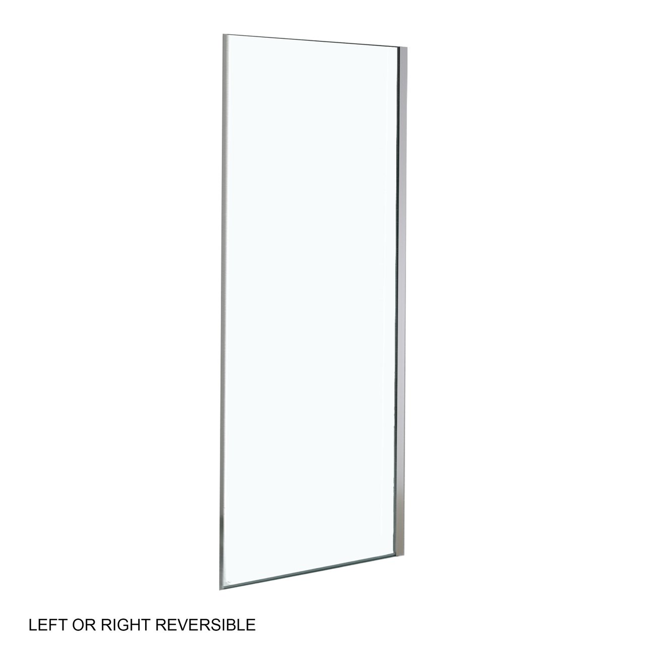 Luca Varess Senses zijpaneel - voor douchehoek - 100 cm helder glas glanzend chroom profiel