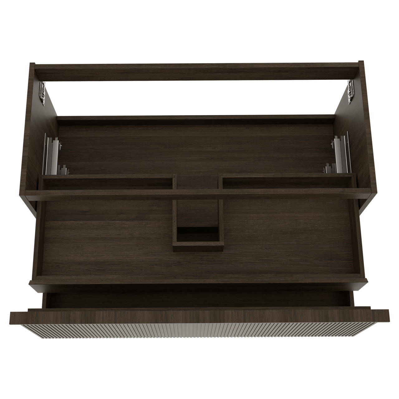 Balmani Forma meuble sous-vasque suspendu 120 x 55 cm chêne fumé 2 tiroirs