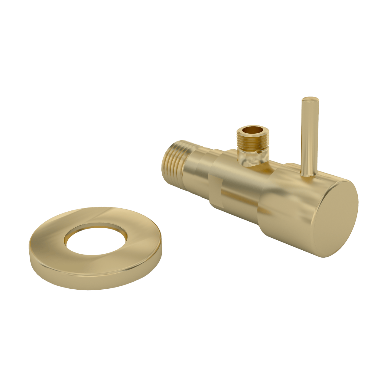 Santeg hoekstopkraan 1/2-3/8 Brushed Gold