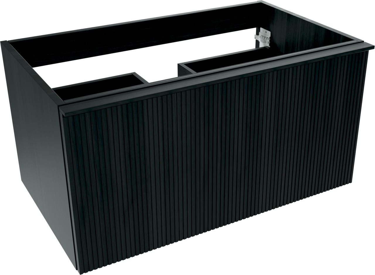 Balmani Forma meuble sous-vasque suspendu 90 x 55 cm chêne noir 2 tiroirs