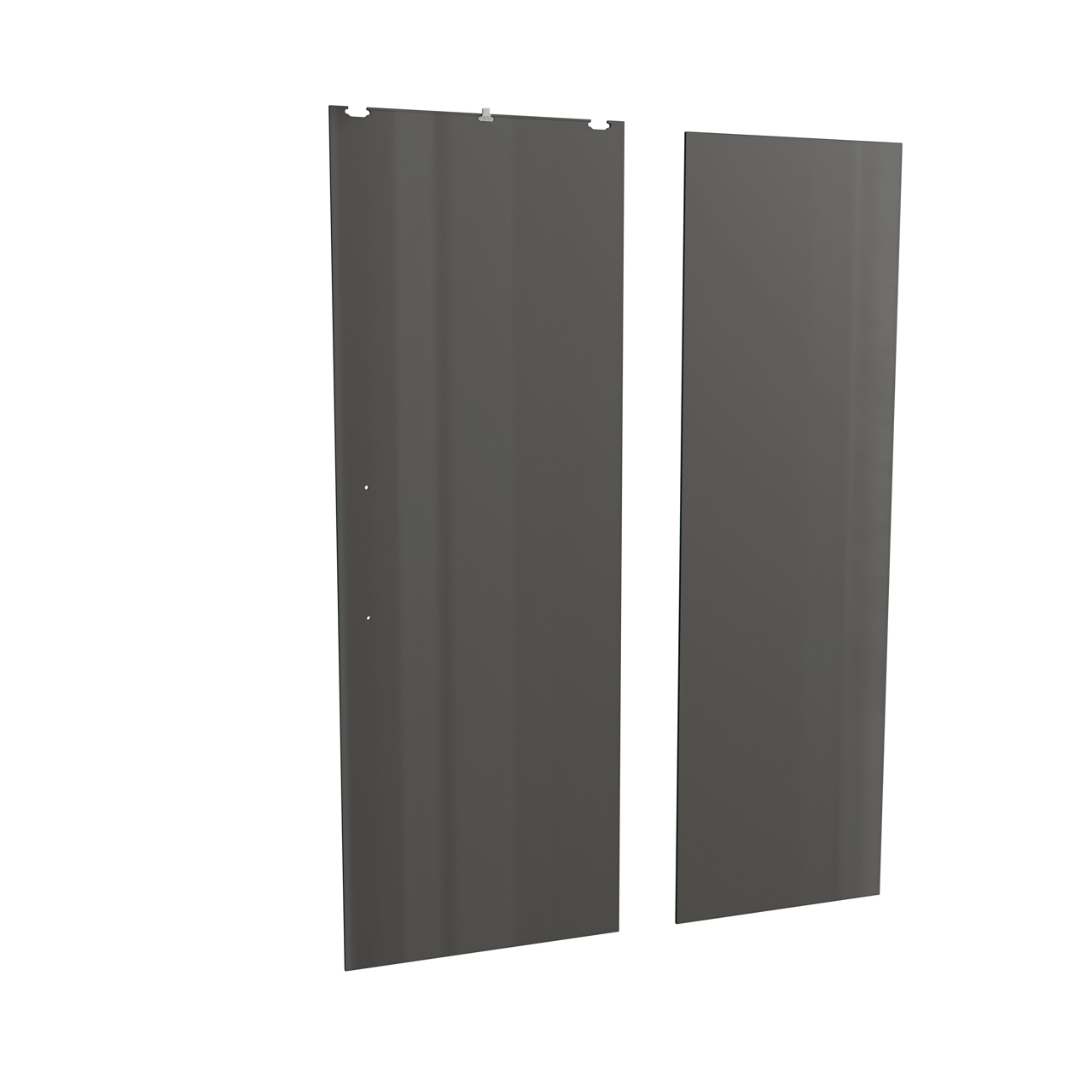 Balmani Senses Design Dusche Schiebetür umkehrbar 140 cm x 210 cm Rauchglas