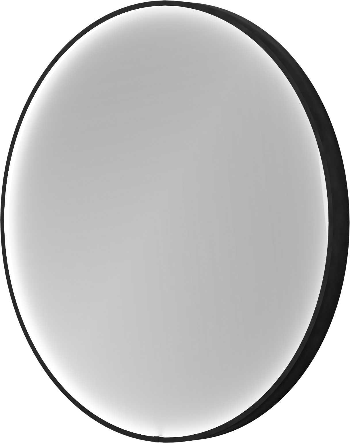 Balmani Secret Black rond badkamerspiegel zwart Ø 70 cm met spiegelverlichting en anti-damp