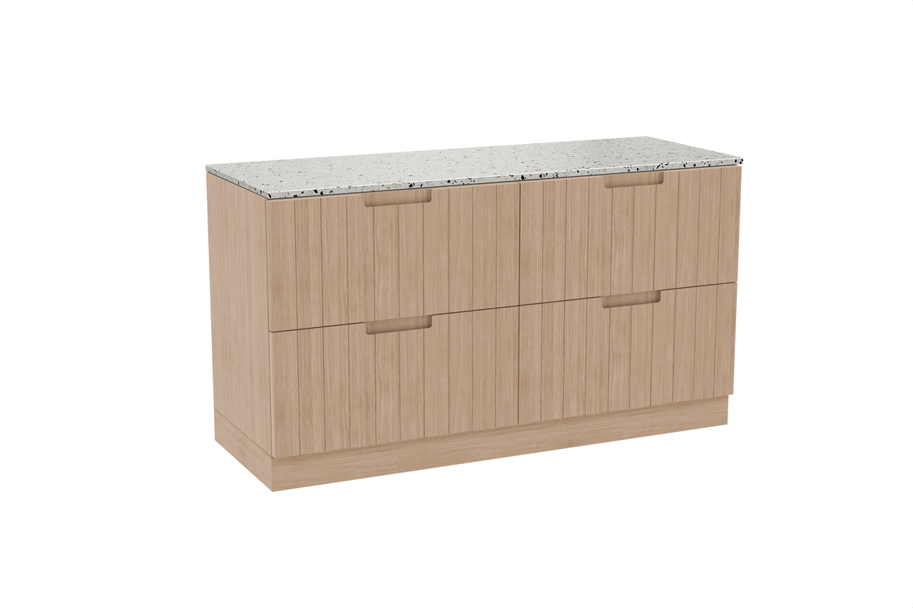 Balmani Adagio badkamermeubel met Stretto wastafelblad voor waskom(men)