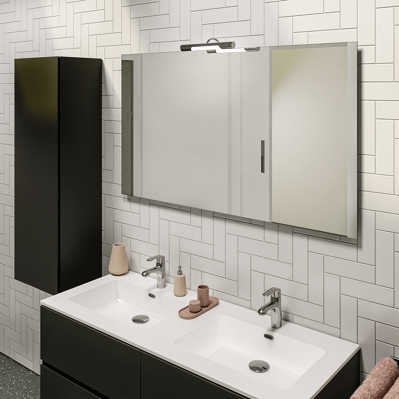 Storke Soto miroir rectangulaire 130 x 75 cm