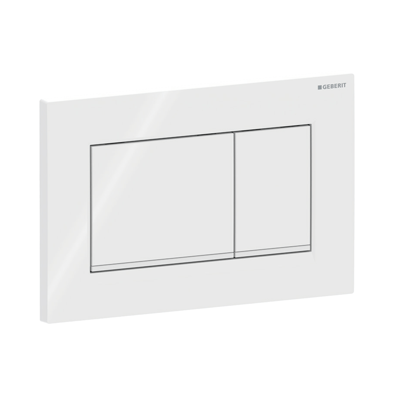 Sigma20 plaque de déclenchement carrée, blanc brillant/blanc mat pour Sigma UP320 ou UP720 bâti-support