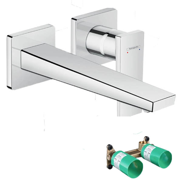 Hansgrohe Metropol Unterputz-Waschbecken Armatur: Chrom glänzend, Einbauelement inklusive