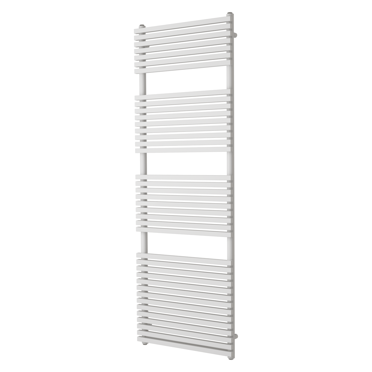 Vipera Vesuvio enkele handdoekradiator 60 x 180 cm elektrische verwarming Glanzend Wit zij- en middenaansluiting 1.385W, weerstand inbegrepen