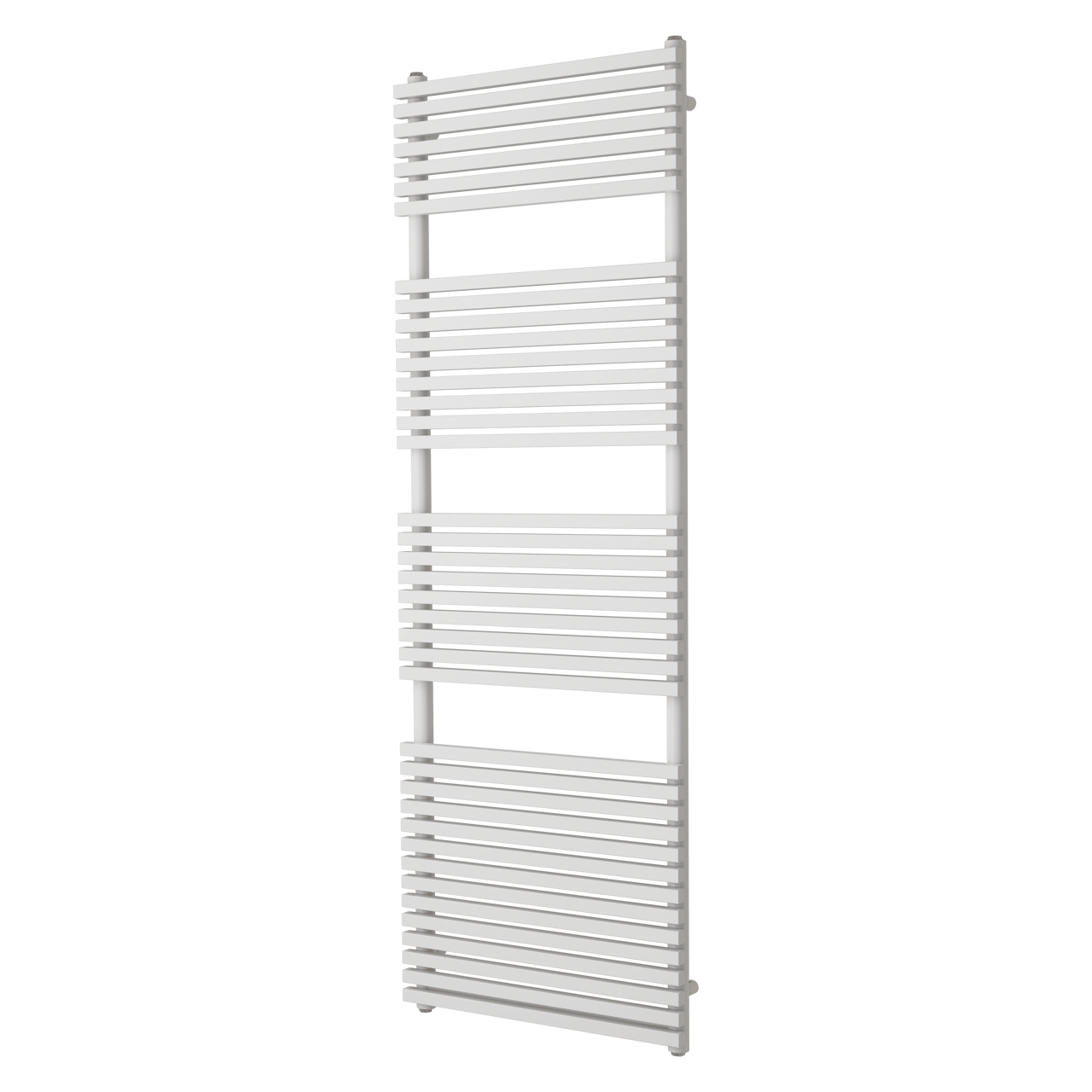 Vipera Vesuvio enkele handdoekradiator 60 x 180 cm centrale verwarming glanzend wit zij- en middenaansluiting 1.385W