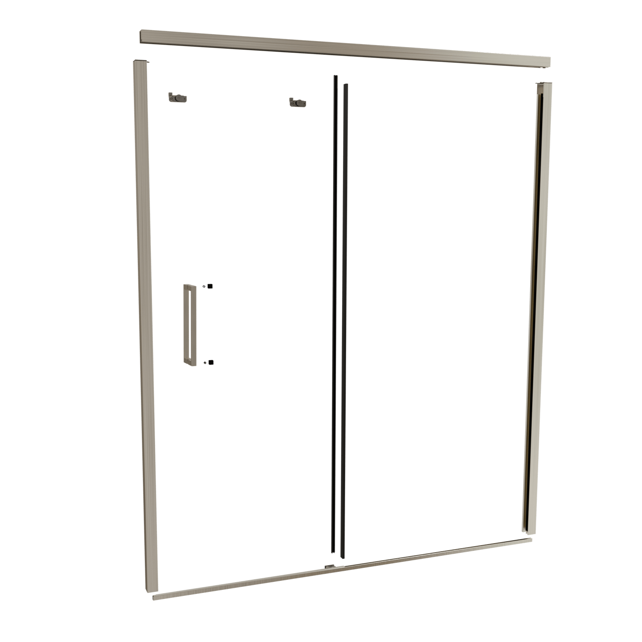 Balmani Senses Design 180 cm nis schuifdeur profielenset brushed coolmetal