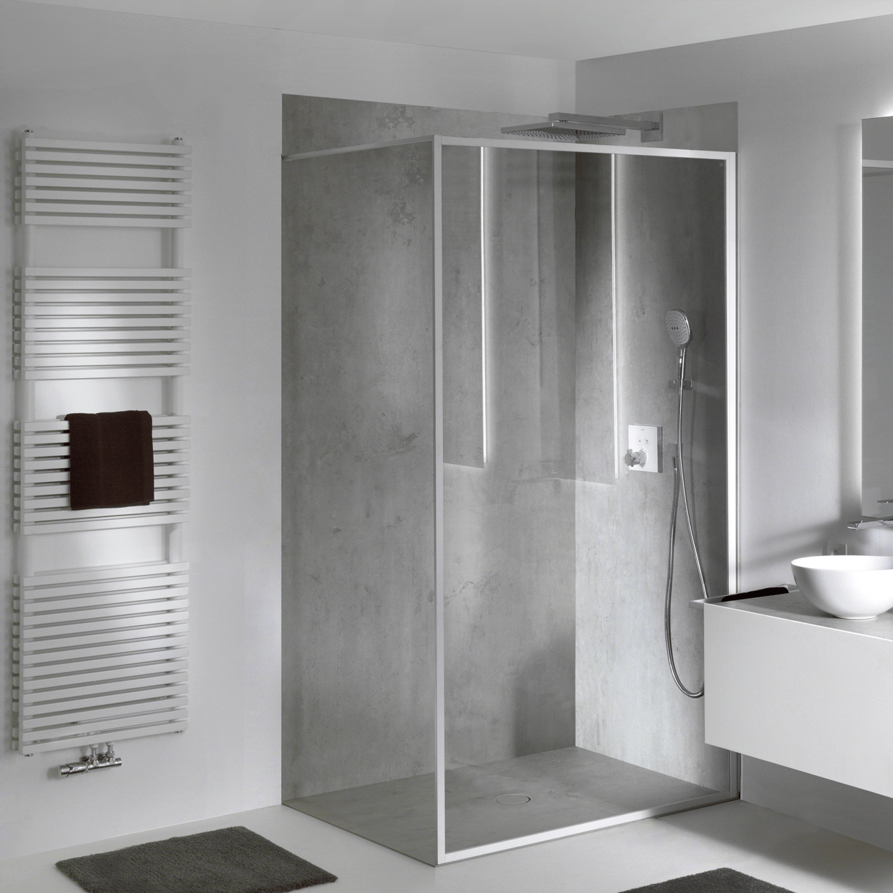 Hansgrohe ShowerSelect Glass inbouw douchekraan thermostaat wit/chroom