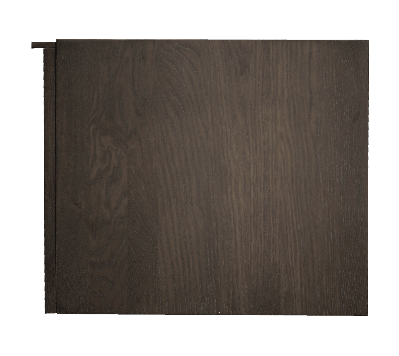 Balmani Forma zwevende wastafelonderkast 45 x 55 cm gerookte eik 2 lades vert. sym. groef