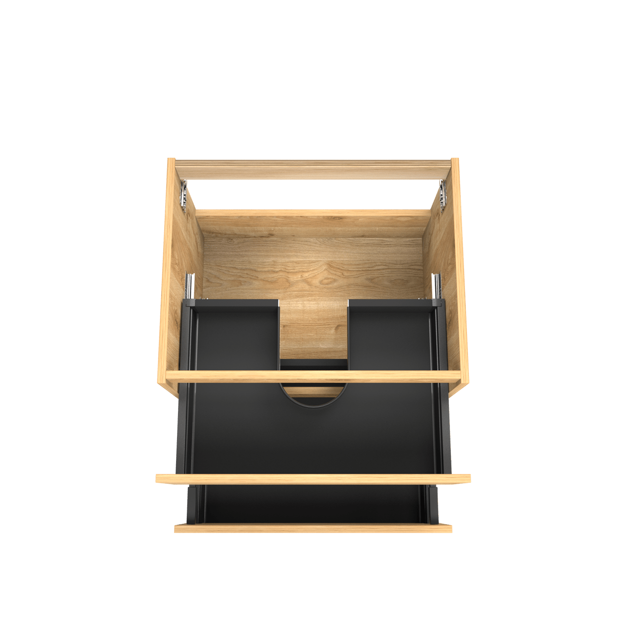 Balmani Lucida meuble sous-lavabo suspendu 67,5 x 55 cm chêne brut 2 tiroirs