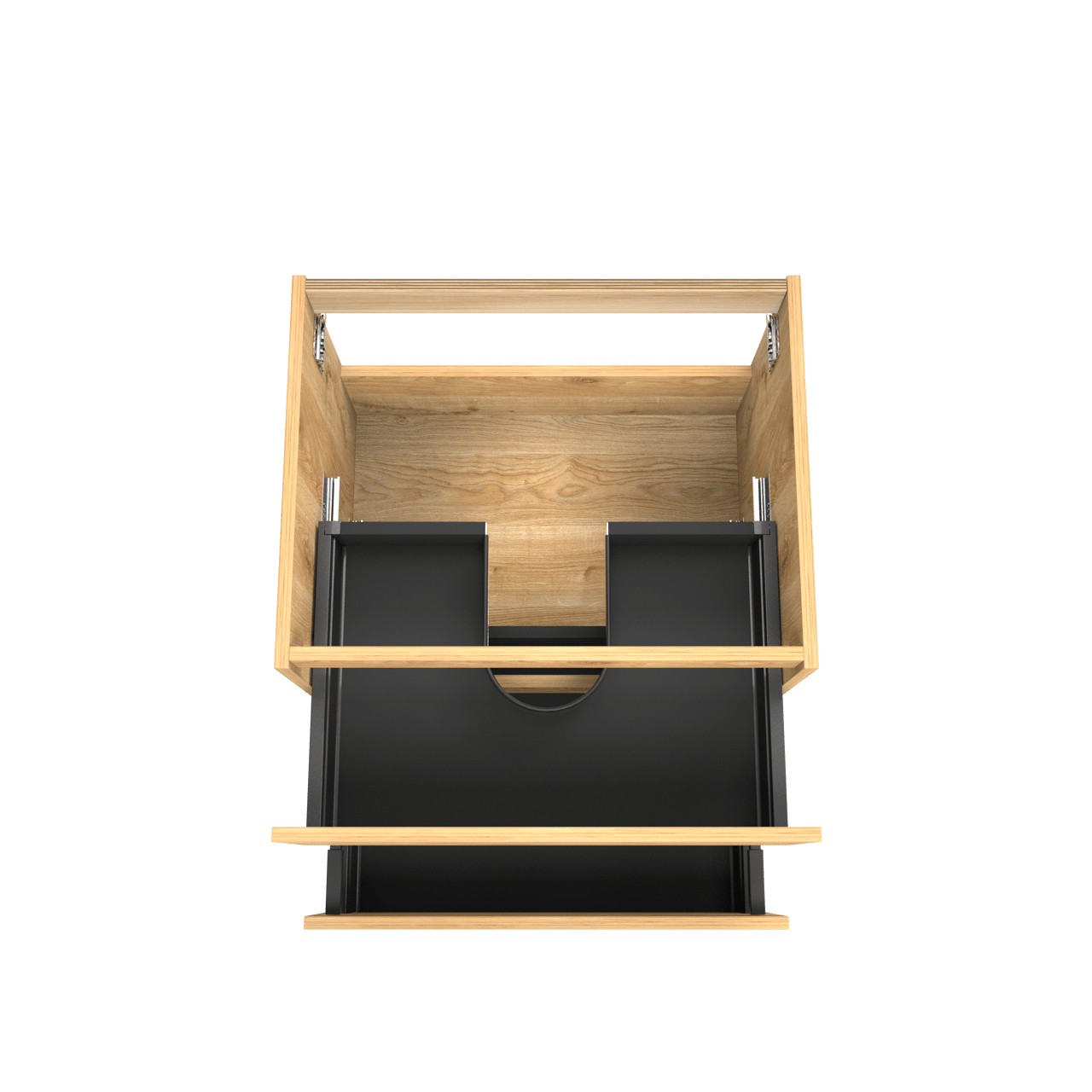 Balmani Lucida meuble sous-vasque suspendu 67,5 x 55 cm chêne brut 2 tiroirs