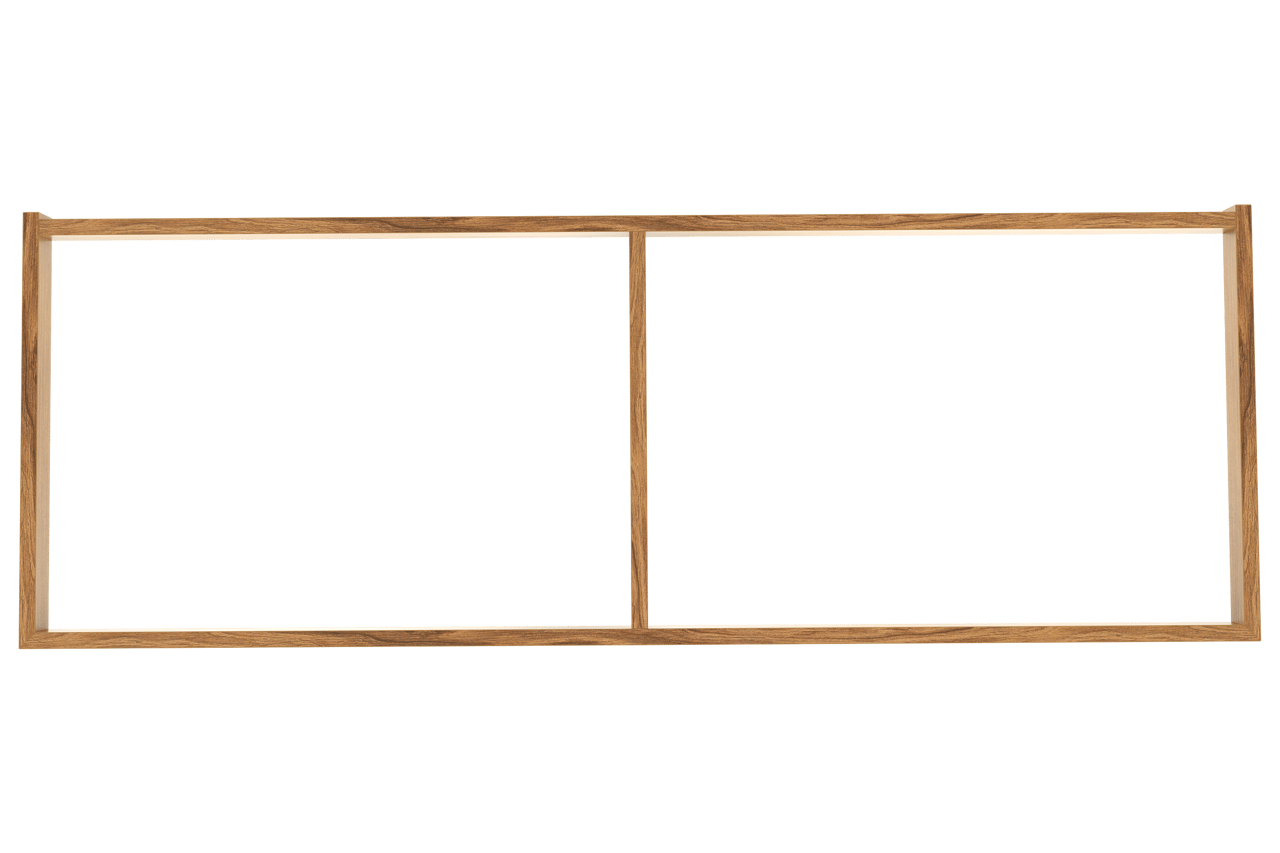 Balmani Lucida socle pour meuble sous-vasque teck 135 x 55 cm