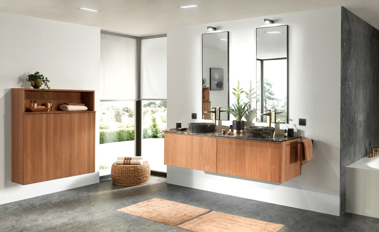 Balmani Still waskom Portoro Gold marmer rond Ø 38 cm