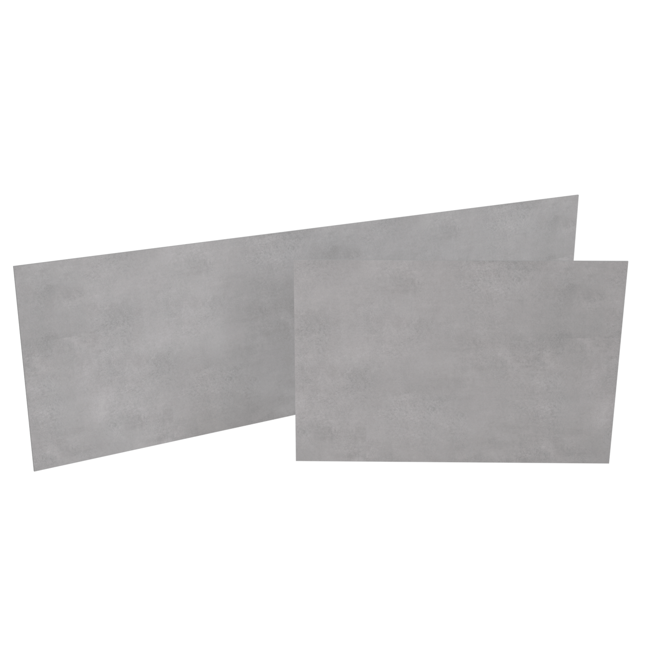 Linie Plato set badpanelen pvc betongrijs Oregon