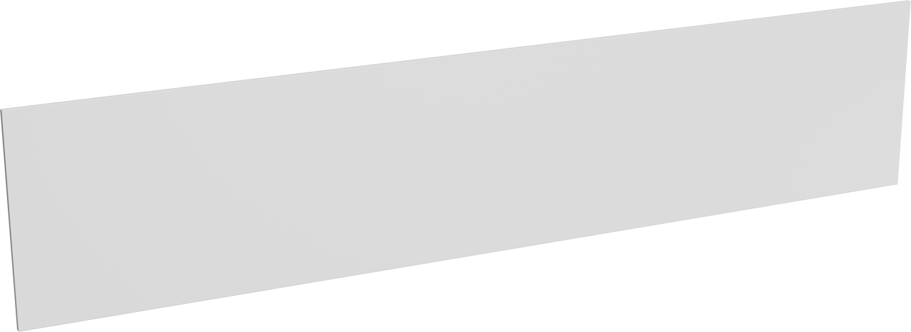 Luca Varess crédence solid surface blanc mat 25 x 120 cm