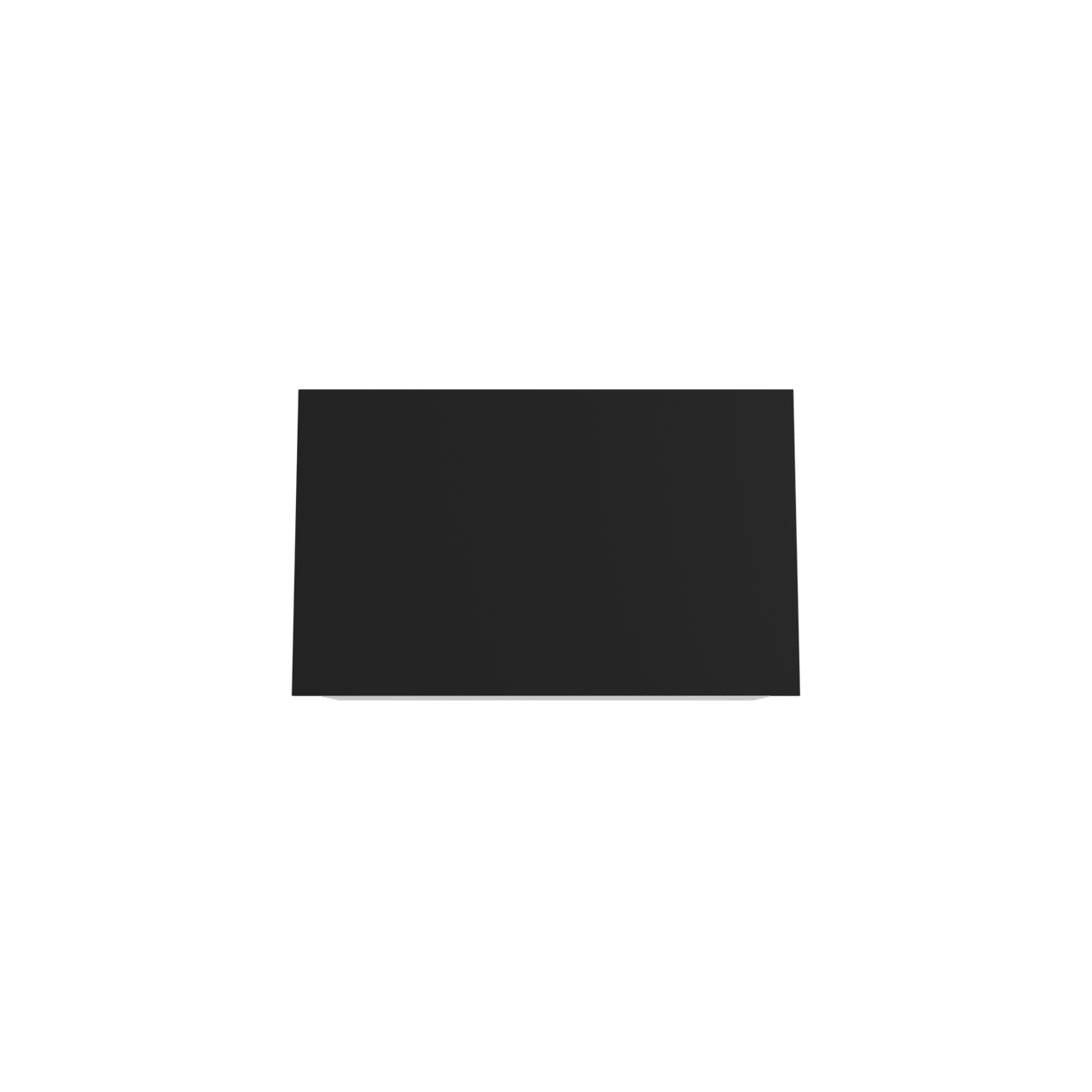 Storke Edge meuble salle de bains suspendu 85 x 52 cm blanc mat avec Panton tablette simple en mdf enduit de poudre noir mat