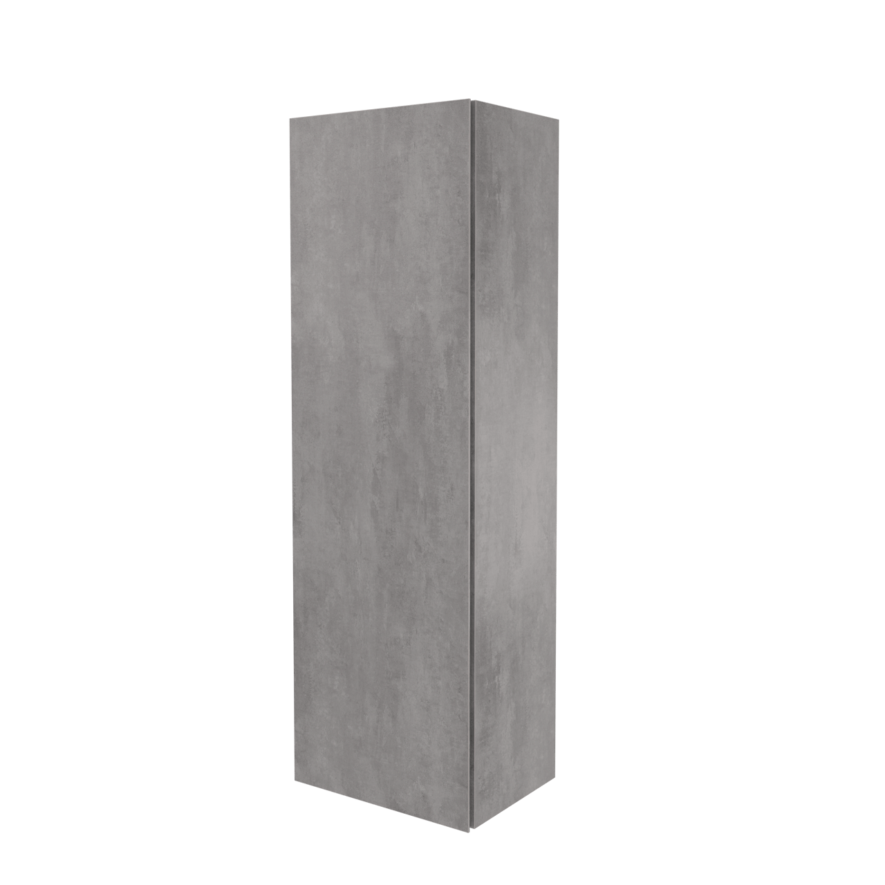 Storke Edge Badhochschrank: Hängend, Beton dunkelgrau, 40 x 30 x 125 cm