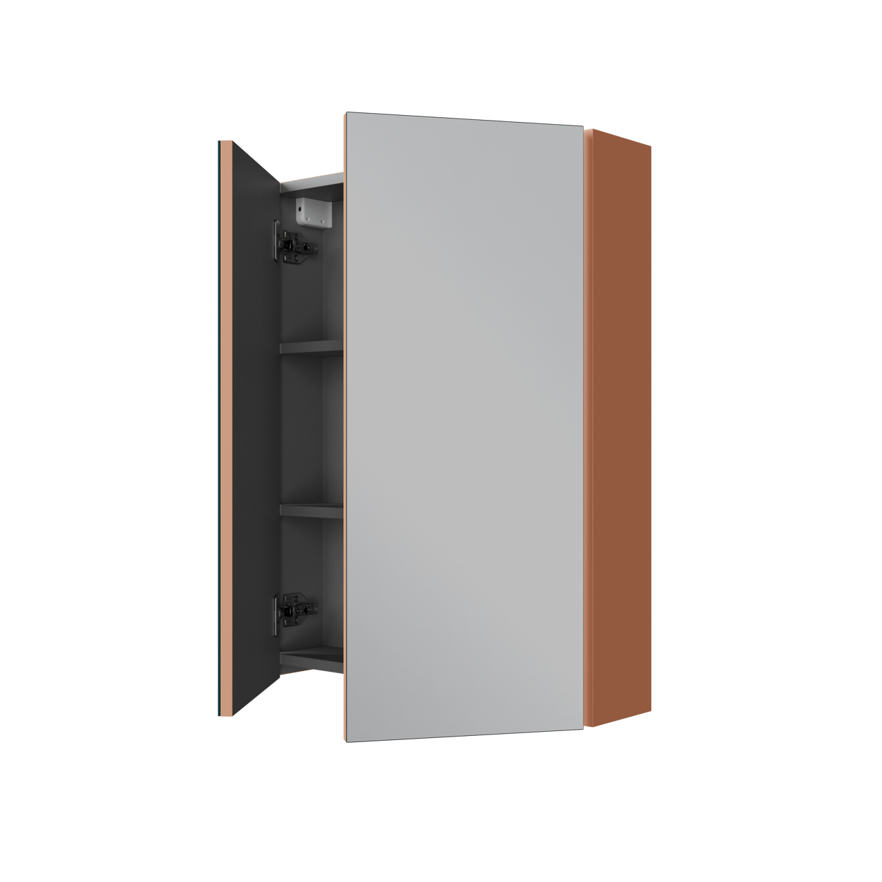 Linie Montro Spiegelschrank Bad: 60 x 75 cm, Cotto