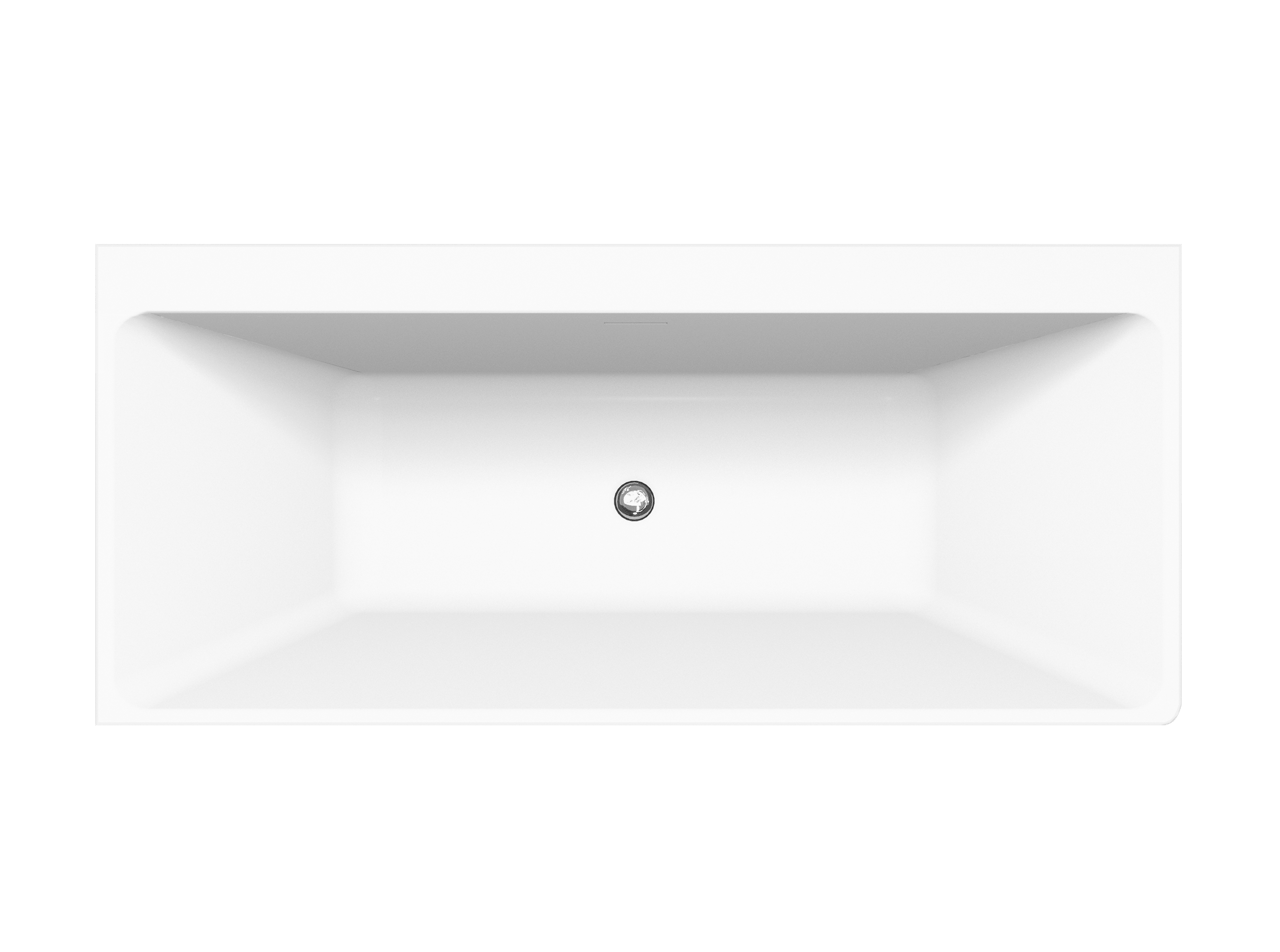 Luca Varess Coda tweepersoons hoekbad links 180 x 80 cm acryl mat wit